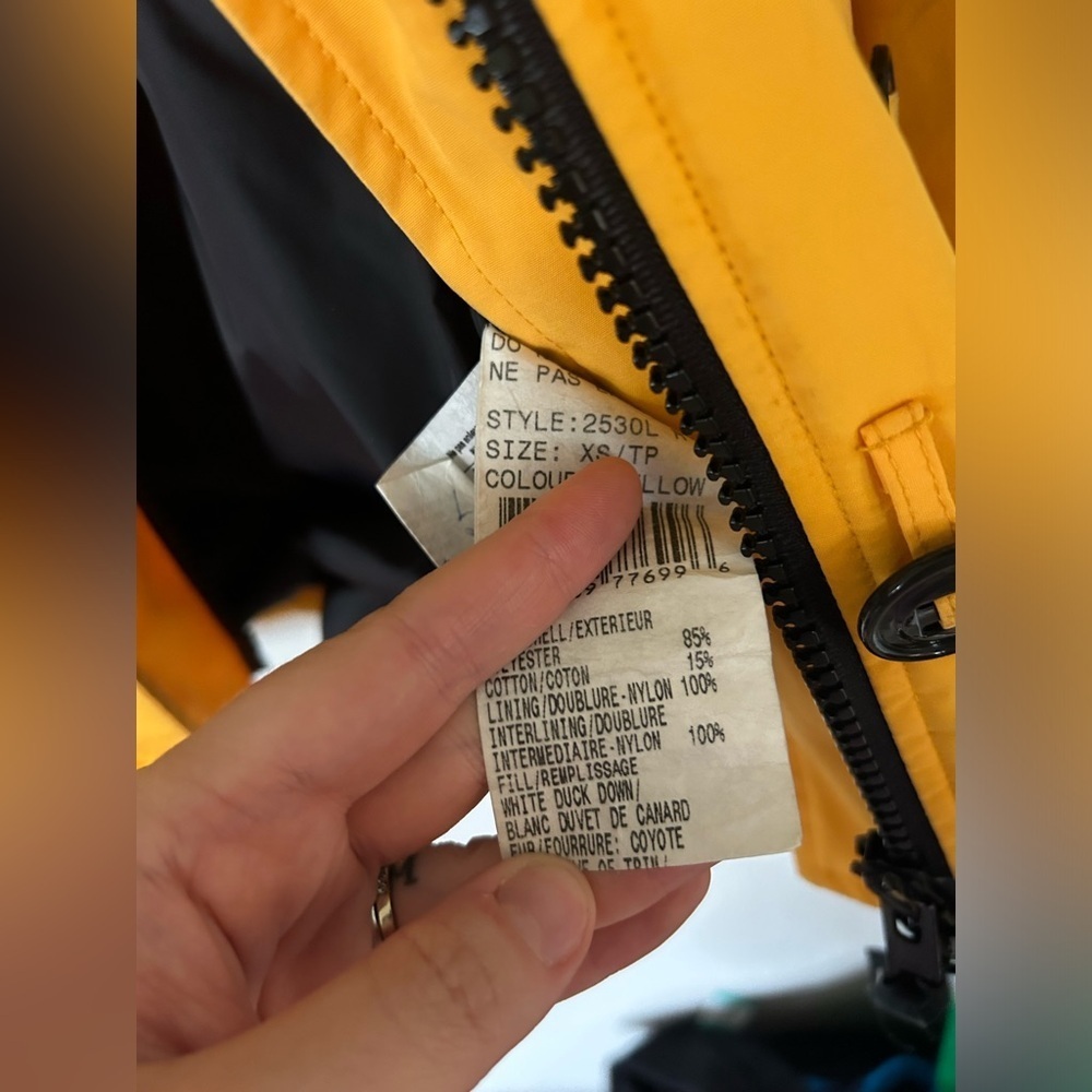 Canada Goose Montebello Parka Yellow Size XS - Picture 6 of 14